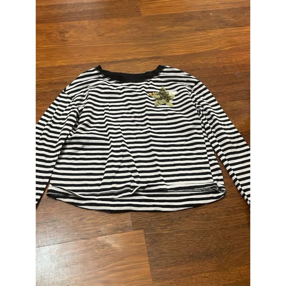 Justice Striped Sequin Shirt